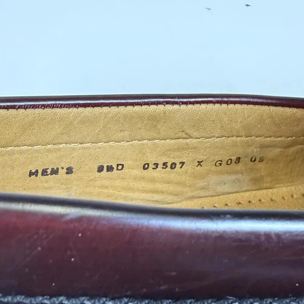 Cole Haan Men's Size 9.5D Purple Leather Slip On Dress Shoes Loafers